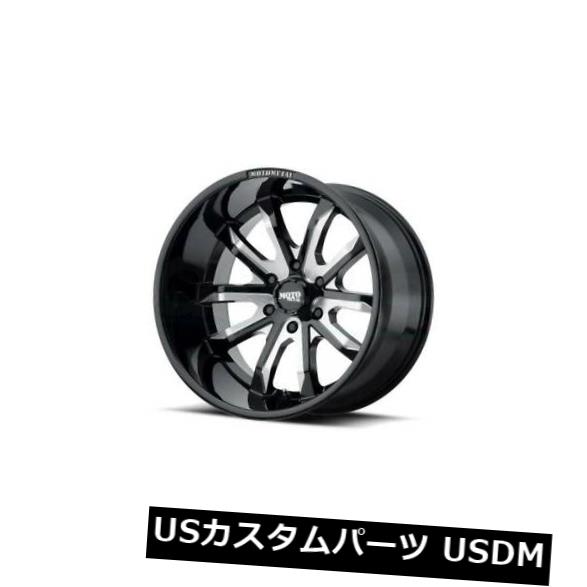 海外輸入ホイール 17x9 MOTO METAL DAGGER 6x139.7 ET-12ブラックミルドホイール（4個セット） 17x9 MOTO METAL DAGGER 6x139.7 ET-12 Black Milled Wheels (Set of 4) 【並行輸入品】