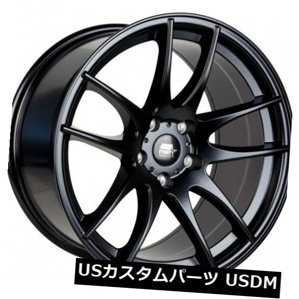 海外輸入ホイール 17x9 MST MT30 5x114.3 +30マットブラックホイール（4個セット） 17x9 MST MT30 5x114.3 +30 Matte Black Wheels (Set of 4) 【並行輸入品】