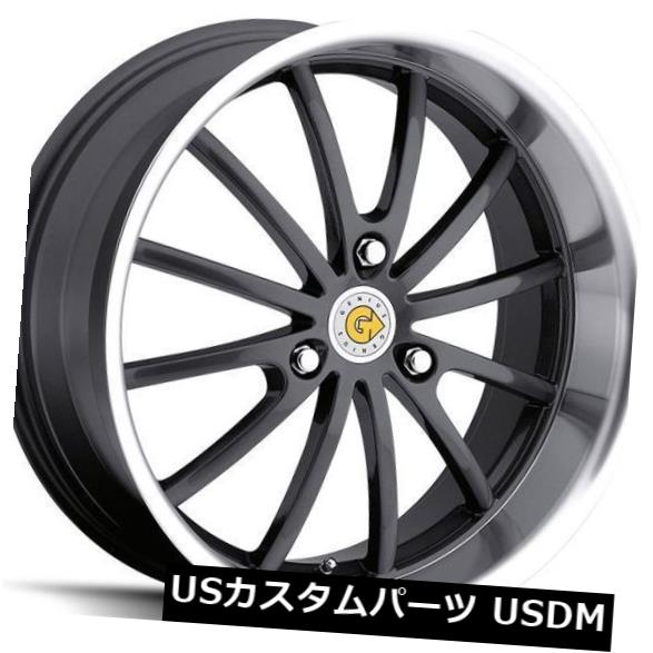 海外輸入ホイール 15x6.5 Genius Darwin 3x112リム+22ガンメタルホイール（4個セット） 15x6.5 Genius Darwin 3x112 Rims +22 Gunmetal Wheels (Set of 4) 【並行輸入品】｜カスタムパーツ WORLD倉庫