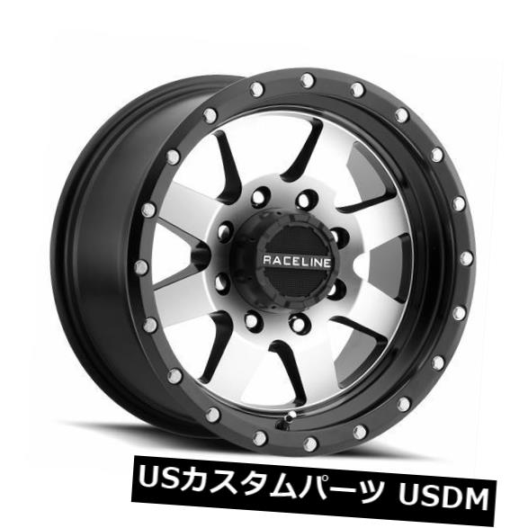 海外輸入ホイール 17x9 Raceline Defender 5x139.7 ET0ブラックマシニングホイール(4個セット) 17x9 Raceline Defender 5x139.7 ET0 Black Machined Wheels (Set of 4) 【並行輸入品】|カスタムパーツ WORLD倉庫