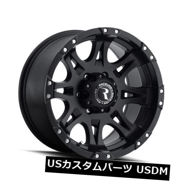 海外輸入ホイール 20x9 Raceline 981-Raptor 6x135 ET30サテンブラックホイール（4個セット） 20x9 Raceline 981-Raptor 6x135 ET30 Satin Black Wheels (Set of 4) 【並行輸入品】