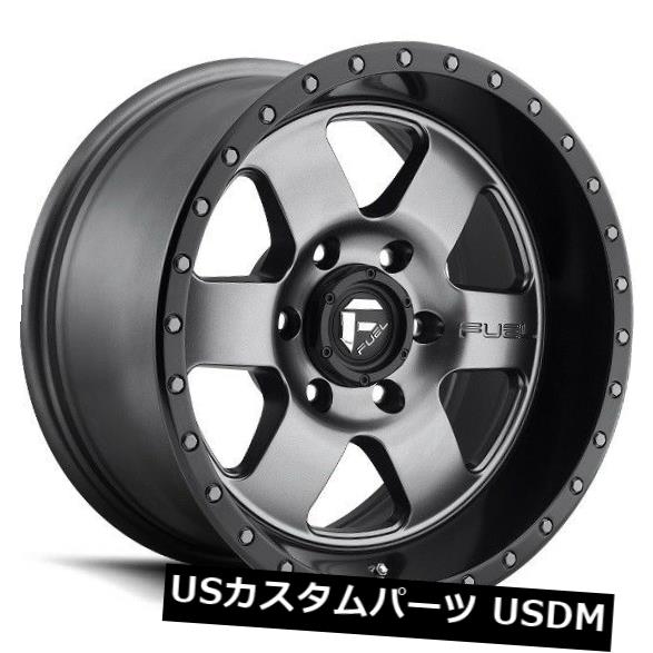 海外輸入ホイール 17x9フューエルD619 6x135 ET-12マットガンメタルホイール（4個セット） 17x9 FUEL D619 6x135 ET-12 Matte GunMetal Wheels (Set of 4) 【並行輸入品】
