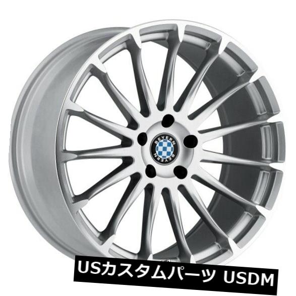 海外輸入ホイール Beyern Aviatic 17x8リム5x120 +15シルバーホイール（4個セット） Beyern Aviatic 17x8 Rims 5x120 +15 Silver Wheels (Set of 4) 【並行輸入品】