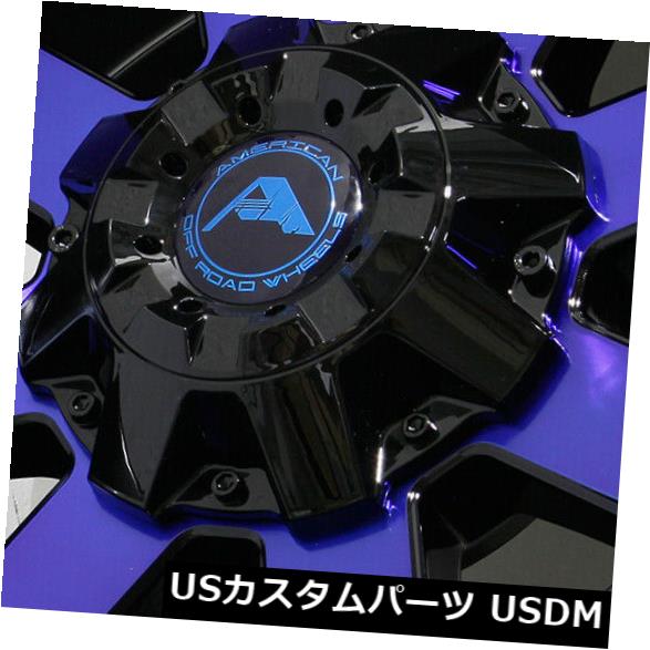 海外輸入ホイール x10ブラックマシニングブルーホイールアメリカオフロードa108 6x135 24 4個セット x10 Black Machined Blue Wheels American Off Road A108 6x135 24 Set Of 4 Av Drop Com