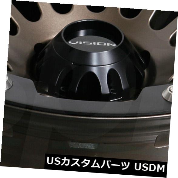 海外輸入ホイール 20x9サテンブロンズホイールビジョン417クリープ5x150 12（4個セット） 20x9 Satin Bronze Wheels Vision 417 Creep 5x150 12 (Set of 4) 【並行輸入品】