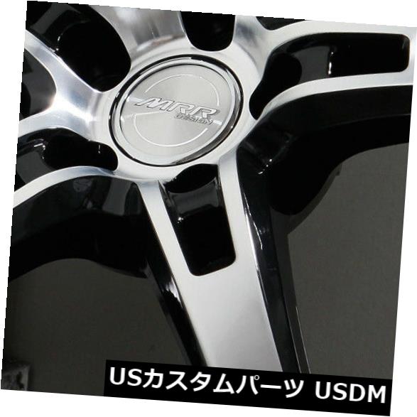 海外輸入ホイール 19x8.5ブラックホイールMRR GT5 5x114.3 20（4個セット） 19x8.5 Black Wheels MRR GT5 5x114.3 20 (Set of 4) 【並行輸入品】