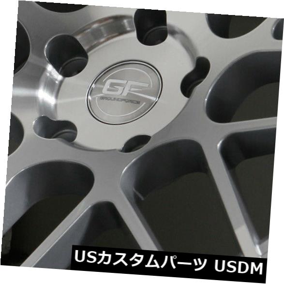 海外輸入ホイール 18x9シルバーホイールMRR GF7 5x108 40（4個セット） 18x9 Silver Wheels MRR GF7 5x108 40 (Set of 4) 【並行輸入品】