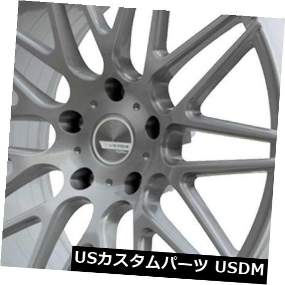 海外輸入ホイール 20x9ブラッシュドアルミホイールVerde VFF01 5x108 35（4個セット） 20x9 Brushed Aluminum Wheels Verde VFF01 5x108 35 (Set of 4) 【並行輸入品】