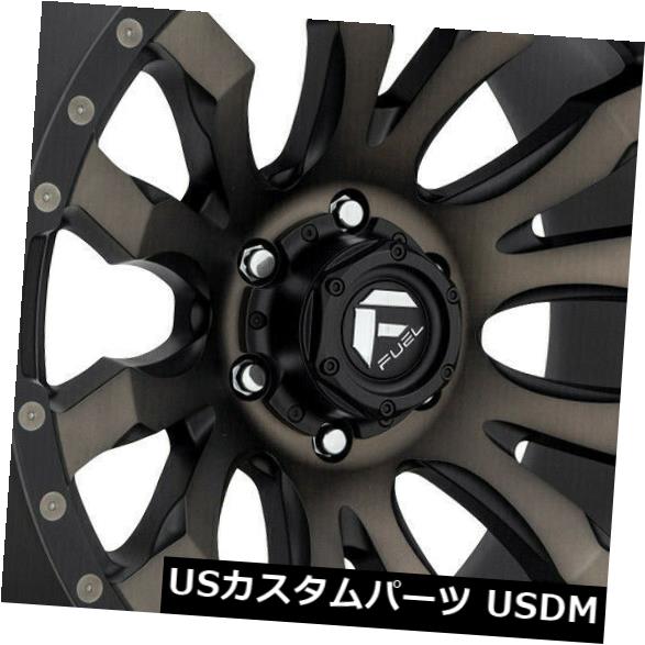 海外輸入ホイール 18x9ブラックティントホイールフューエルブリッツD674 8x170 -12(4個セット) 18x9 Black Tint Wheels Fuel Blitz D674 8x170 -12 (Set of 4) 【並行輸入品】