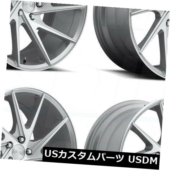 海外輸入ホイール 20x9 / 20x10.5シルバー加工ホイールNiche Invert M162 5x114.3 35/45(4個セット) 20x9/20x10.5 Silver Machined Wheels Niche Invert M162 5x114.3 35/45 (Set of 4) 【並行輸入品】|カスタムパーツ WORLD倉庫
