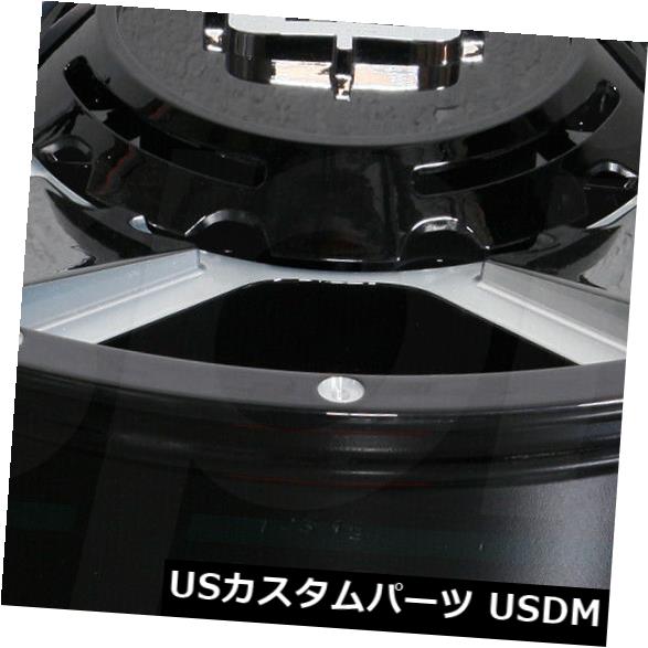 海外輸入ホイール 20x9 Black Milled Wheels Vision 390 Empire 5x114.3 / 5x5 10（4個セット） 20x9 Black Milled Wheels Vision 390 Empire 5x114.3/5x5 10 (Set of 4) 【並行輸入品】