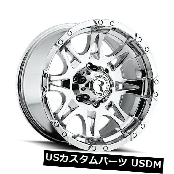 海外輸入ホイール 20x9クロームホイールRaceline 983 Raptor 6x135 30（4個セット） 20x9 Chrome Wheels Raceline 983 Raptor 6x135 30 (Set of 4) 【並行輸入品】