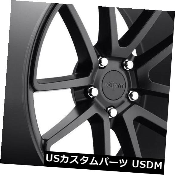 海外輸入ホイール 18x8.5マットブラックホイールRotiform SPF R122 5x114.3 38（4個セット） 18x8.5 Matte Black Wheels Rotiform SPF R122 5x114.3 38 (Set of 4) 【並行輸入品】