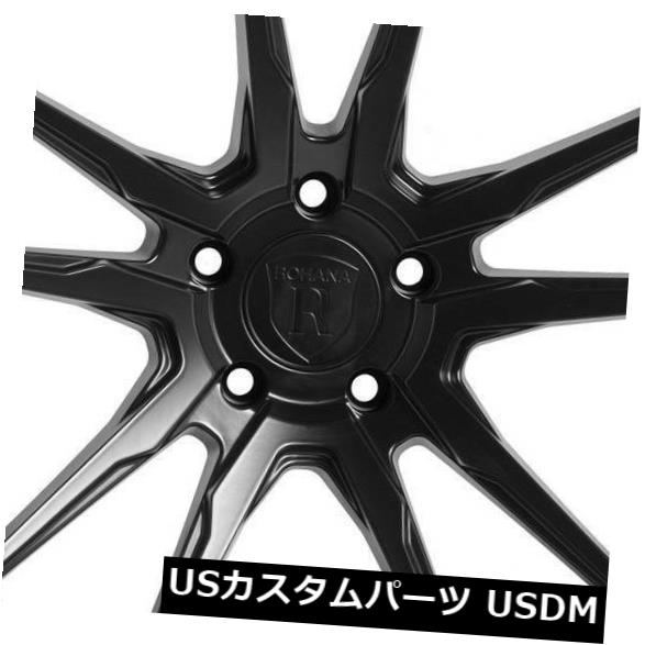 海外輸入ホイール 19x8.5 / 19x9.5ブラックホイールRohana RF2 5x114.3 35/40(4個セット) 19x8.5/19x9.5 Black Wheels Rohana RF2 5x114.3 35/40 (Set of 4) 【並行輸入品】|カスタムパーツ WORLD倉庫