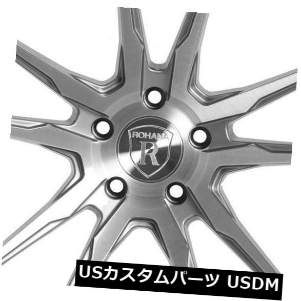 海外輸入ホイール 19x8.5チタンホイールRohana RF2 5x114.3 35（4個セット） 19x8.5 Titanium Wheels Rohana RF2 5x114.3 35 (Set of 4) 【並行輸入品】