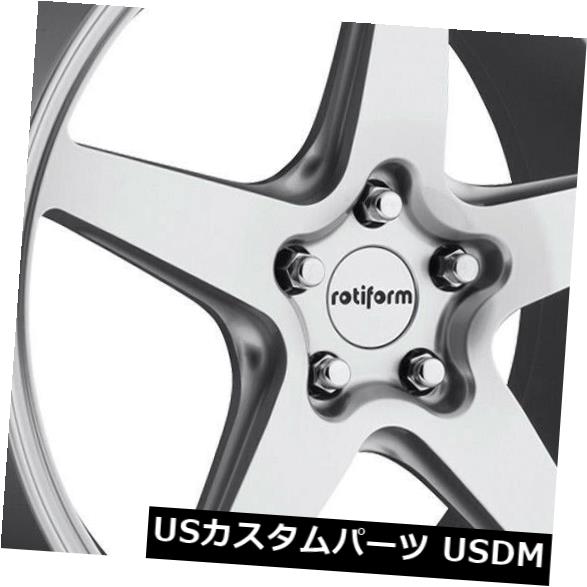 海外輸入ホイール 18x9.5シルバーホイールRotiform WGR R147 5x112 35（4個セット） 18x9.5 Silver Wheels Rotiform WGR R147 5x112 35 (Set of 4) 【並行輸入品】