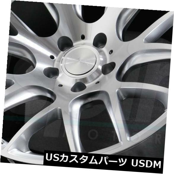 海外輸入ホイール 20x9 / 20x10.5機械加工シルバーホイールESR SR12 5x114.3 35/40（4個セット） 20x9/20x10.5 Machined Silver Wheels ESR SR12 5x114.3 35/40 (Set of 4) 【並行輸入品】