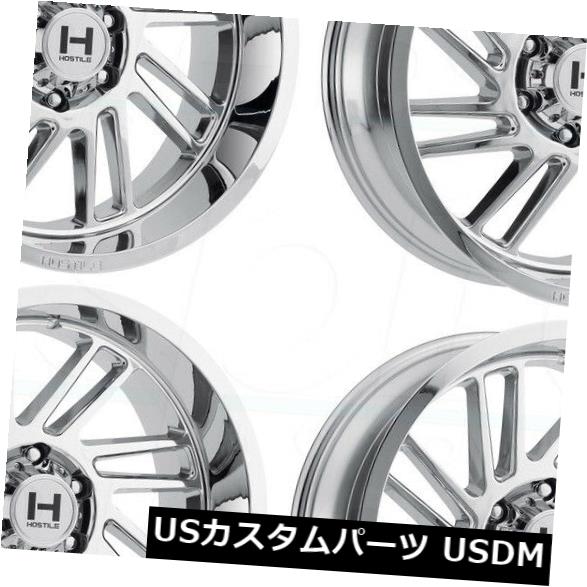 海外輸入ホイール 20x10 Chrome Wheels Hostile H110 Stryker 5x150 -19（4個セット） 20x10 Chrome Wheels Hostile H110 Stryker 5x150 -19 (Set of 4) 【並行輸入品】
