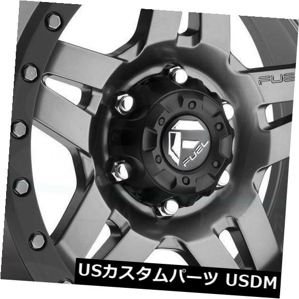 海外輸入ホイール 18x9 GunMetal Wheels Fuel Anza D558 8x180 20（4個セット） 18x9 GunMetal Wheels Fuel Anza D558 8x180 20 (Set of 4) 【並行輸入品】