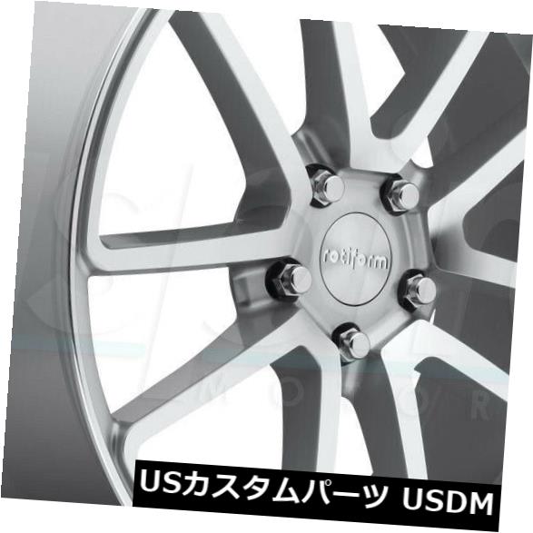 海外輸入ホイール 18x8.5シルバー加工ホイールRotiform SPF R120 5x120 35（4個セット） 18x8.5 Silver Machined Wheels Rotiform SPF R120 5x120 35 (Set of 4) 【並行輸入品】
