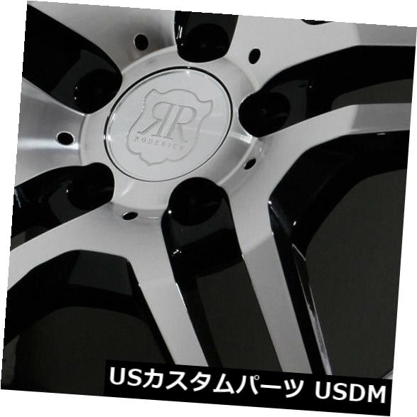 海外輸入ホイール 18x9ブラッククロームリップホイールMRR RW2 5x108 40（4個セット） 18x9 Black Chrome Lip Wheels MRR RW2 5x108 40 (Set of 4) 【並行輸入品】