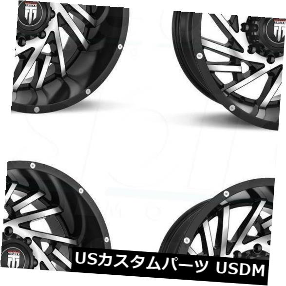 海外輸入ホイール 20x12ブラックホイールTruxx AT161 6x135 -44(4個セット) 20x12 Black Wheels Truxx AT161 6x135 -44 (Set of 4) 【並行輸入品】