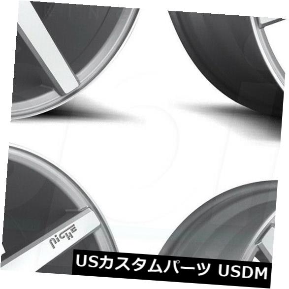 海外輸入ホイール 20x9シルバーホイールニッチヴェローナM179 5x114.3 35（4個セット） 20x9 Silver Wheels Niche Verona M179 5x114.3 35 (Set of 4) 【並行輸入品】｜カスタムパーツ WORLD倉庫
