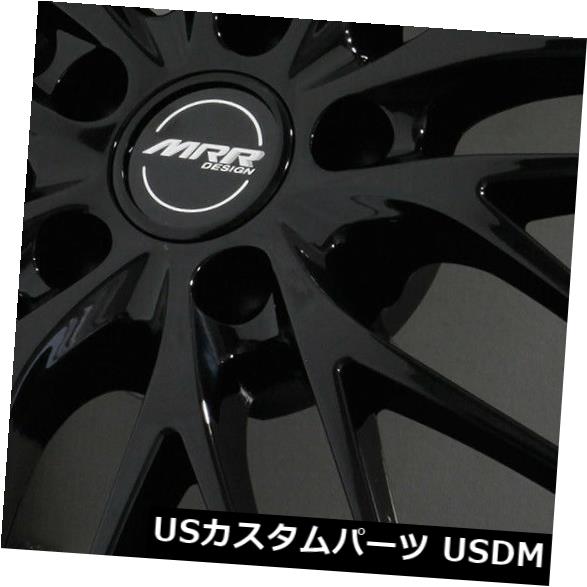 海外輸入ホイール 19x8.5ブラックホイールMRR GT1 5x112 25（4個セット） 19x8.5 Black Wheels MRR GT1 5x112 25 (Set of 4) 【並行輸入品】