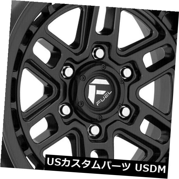 海外輸入ホイール 17x9ブラックホイールフューエルニトロD667 5x5.5 / 5x139.7 -12（4個セット） 17x9 Black Wheels Fuel Nitro D667 5x5.5/5x139.7 -12 (Set of 4) 【並行輸入品】