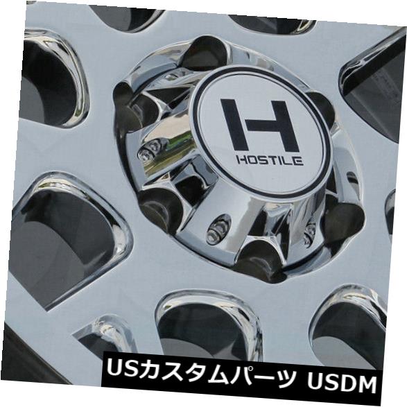 海外輸入ホイール 20x9 Chrome Wheels Hostile H108スプロケット8x6.5 / 8x165.1 10（4個セット） 20x9 Chrome Wheels Hostile H108 Sprocket 8x6.5/8x165.1 10 (Set of 4) 【並行輸入品】