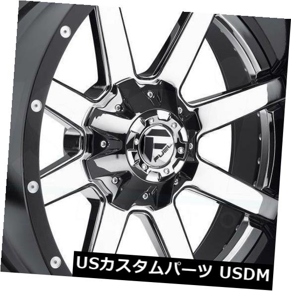 海外輸入ホイール 20x10 Chrome Wheels Fuel Maverick D260 8x180 -19（4個セット） 20x10 Chrome Wheels Fuel Maverick D260 8x180 -19 (Set of 4) 【並行輸入品】