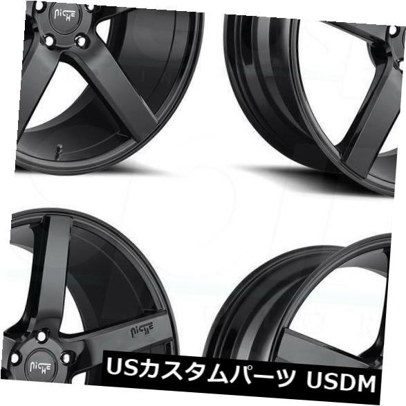 海外輸入ホイール 20x8.5グロスブラックホイールNiche Milan M188 5x114.3 35（4個セット） 20x8.5 Gloss Black Wheels Niche Milan M188 5x114.3 35 (Set of 4) 【並行輸入品】 249,084円