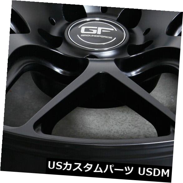 海外輸入ホイール 19x8.5 / 19x9.5マットブラックホイールMRR GF9 5x112 35/40（4個セット） 19x8.5/19x9.5 Matte Black Wheels MRR GF9 5x112 35/40 (Set of 4) 【並行輸入品】