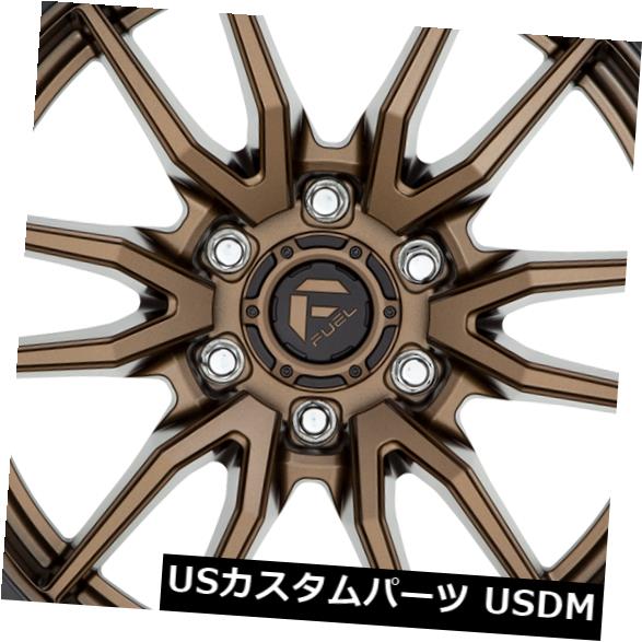 海外輸入ホイール 18x9ブロンズブラックリップホイールFuel Rebel D681 6x120 20（4個セット） 18x9 Bronze Black Lip Wheels Fuel Rebel D681 6x120 20 (Set of 4) 【並行輸入品】