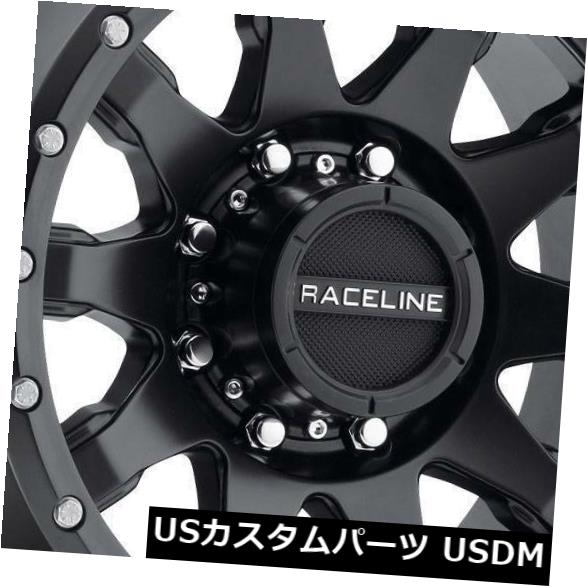 海外輸入ホイール 20x9ブラックホイールRaceline 934Bクラッチ5x150 18（4個セット） 20x9 Black Wheels Raceline 934B Clutch 5x150 18 (Set of 4) 【並行輸入品】