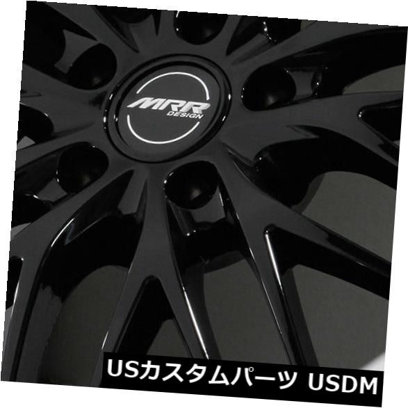 海外輸入ホイール 20x8.5 / 20x10ブラックホイールMRR GT1 5x120 20/20（4個セット） 20x8.5/20x10 Black Wheels MRR GT1 5x120 20/20 (Set of 4) 【並行輸入品】