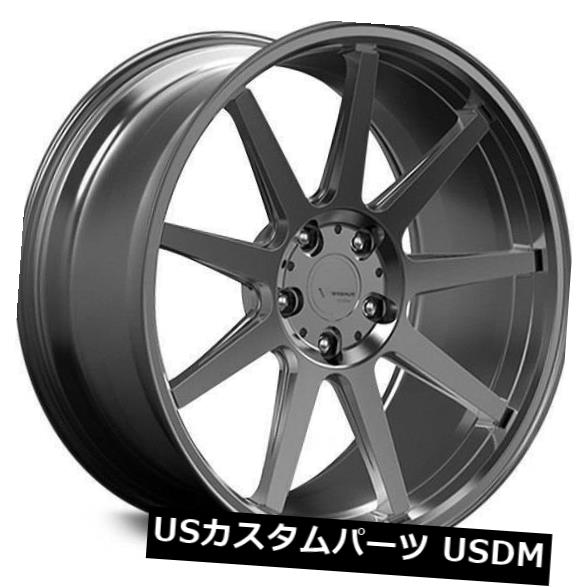 海外輸入ホイール 20x9ブラッシュダークパラジウムホイールヴェルデVFF02 5x108 35（4個セット） 20x9 Brushed Dark Palladium Wheels Verde VFF02 5x108 35 (Set of 4) 【並行輸入品】