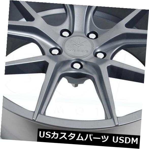 海外輸入ホイール 20x9マットグラファイトホイールVerde V99軸5x112 25（4個セット） 20x9 Matte Graphite Wheels Verde V99 Axis 5x112 25 (Set of 4) 【並行輸入品】｜カスタムパーツ WORLD倉庫