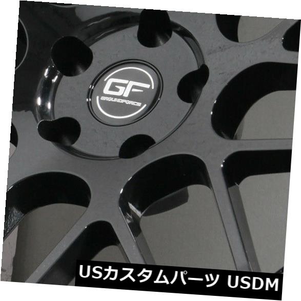 海外輸入ホイール 19x8.5 / 19x9.5ブラックホイールMRR GF7 5x120 12/15（4個セット） 19x8.5/19x9.5 Black Wheels MRR GF7 5x120 12/15 (Set of 4) 【並行輸入品】
