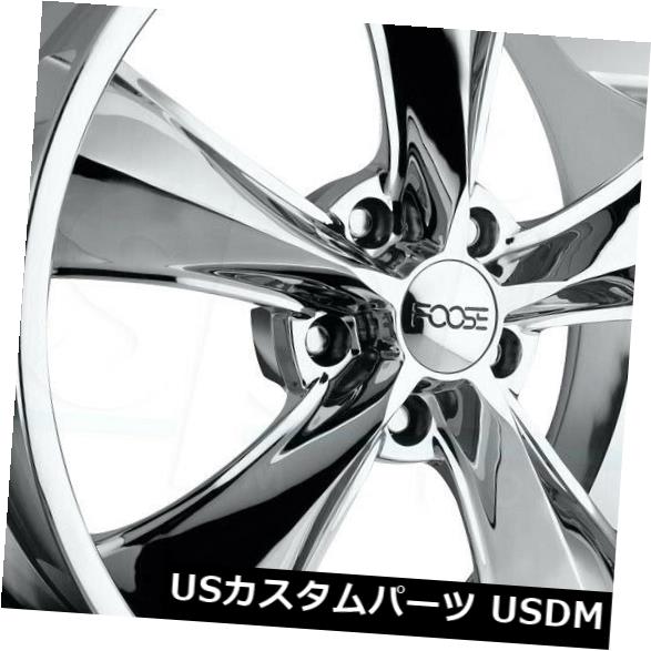 海外輸入ホイール 18x8クロームホイールFoose Legend F105 5x4.5 1（4個セット） 18x8 Chrome Wheels Foose Legend F105 5x4.5 1 (Set of 4) 【並行輸入品】