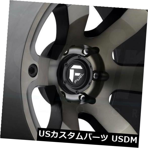 海外輸入ホイール 18x9ブラックマシニングホイールズフューエルビーストD564 6x5.5 / 6x139.7 1（4個セット） 18x9 Black Machined Wheels Fuel Beast D564 6x5.5/6x139.7 1 (Set of 4) 【並行輸入品】