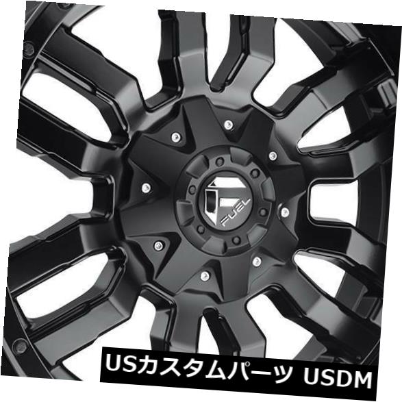 海外輸入ホイール 18x9マットブラックホイールフューエルスレッジD596 6x135 / 6x5.5 19（4個セット） 18x9 Matte Black Wheels Fuel Sledge D596 6x135/6x5.5 19 (Set of 4) 【並行輸入品】