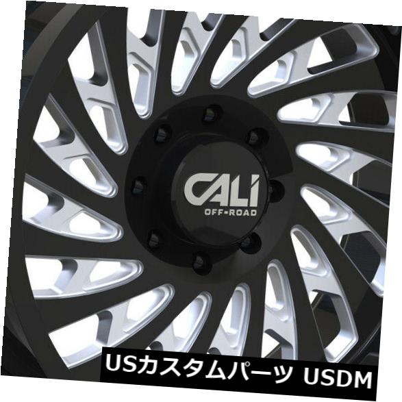 海外輸入ホイール 20x9グロスブラックミルドホイールカリオフロードスイッチバック6x135 0(4個セット) 20x9 Gloss Black Milled Wheels Cali Off-Road Switchback 6x135 0 (Set of 4) 【並行輸入品】