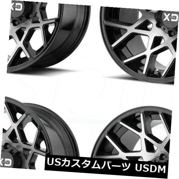 海外輸入ホイール 20x10ブラックマシンホイールXD XD831 Chopstix 8x180 -24（4個セット） 20x10 Black Machine Wheels XD XD831 Chopstix 8x180 -24 (Set of 4) 【並行輸入品】