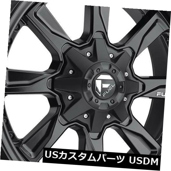 海外輸入ホイール 20x9マットブラックホイールフューエルハイドロD604 6x135 / 6x5.5 1（4個セット） 20x9 Matte Black Wheels Fuel Hydro D604 6x135/6x5.5 1 (Set of 4) 【並行輸入品】