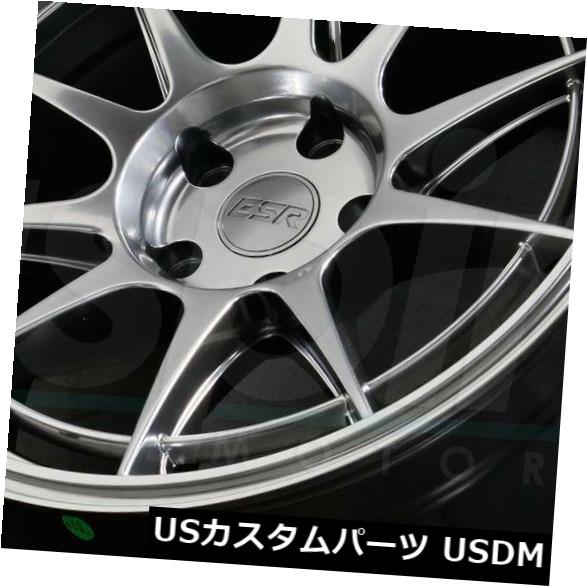 海外輸入ホイール 19x10.5ハイパーブラックホイールESR SR13 5x114.3 22（4個セット） 19x10.5 Hyper Black Wheels ESR SR13 5x114.3 22 (Set of 4) 【並行輸入品】