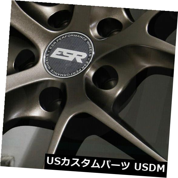 海外輸入ホイール 18x8.5ブロンズホイールESR RF02 RF2 5x114.3 30（4個セット） 18x8.5 Bronze Wheels ESR RF02 RF2 5x114.3 30 (Set of 4) 【並行輸入品】