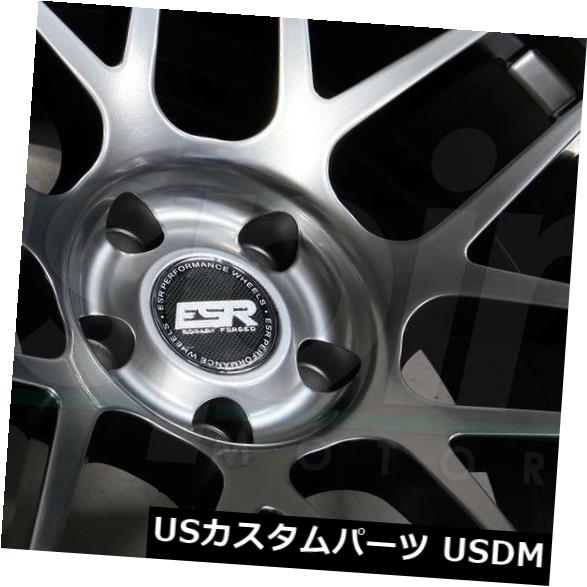 海外輸入ホイール 18x8.5ハイパーブラックホイールESR RF01 RF1 5x100 30（4個セット） 18x8.5 Hyper Black Wheels ESR RF01 RF1 5x100 30 (Set of 4) 【並行輸入品】