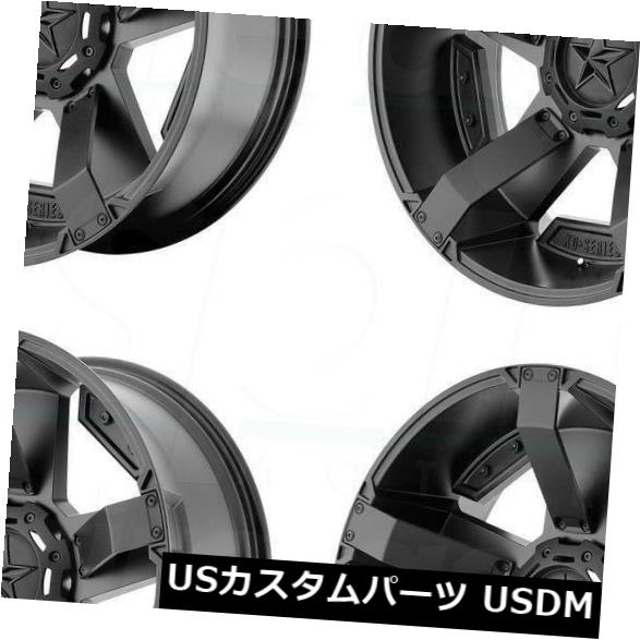 海外輸入ホイール 18x9ブラックアクセントホイールXD XD811 Rockstar 5x150 30（4個セット） 18x9 Black Accent Wheels XD XD811 Rockstar 5x150 30 (Set of 4) 【並行輸入品】