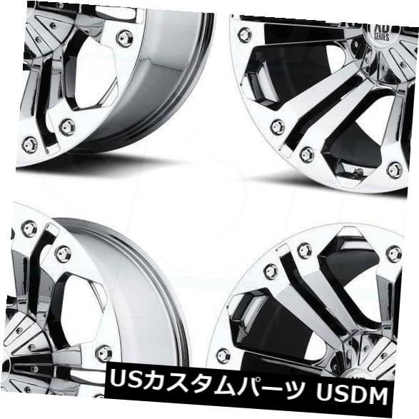 海外輸入ホイール 20x10クロームホイールXD XD778モンスター8x170 -12（4個セット） 20x10 Chrome Wheels XD XD778 Monster 8x170 -12 (Set of 4) 【並行輸入品】
